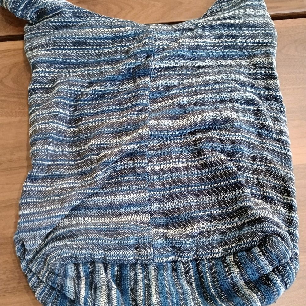 Striped Blue Shoulder Bag - Picture 5 of 8